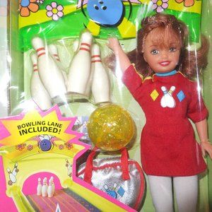 BOWLING PARTY WHITNEY MATTEL 1998 BARBIE LOOK Vintage